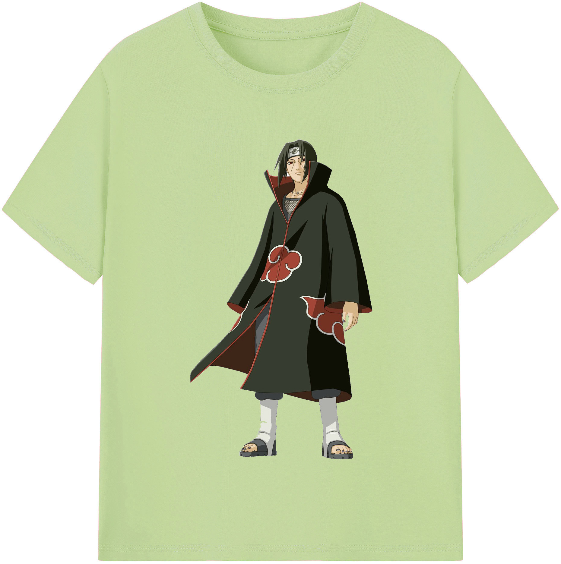 （画像用） NARUTO -ナルト- うちは イタチ Uchiha Itachi 綿100％半袖Tシャツ（フロントプリント）